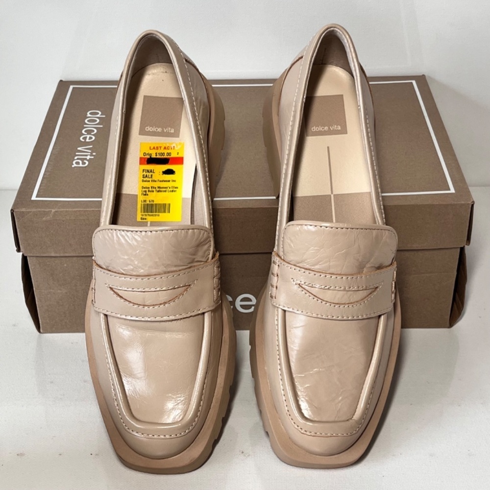 Dolce Vita Elias Leather Slip On Lug Loafers - Picture 5 of 7